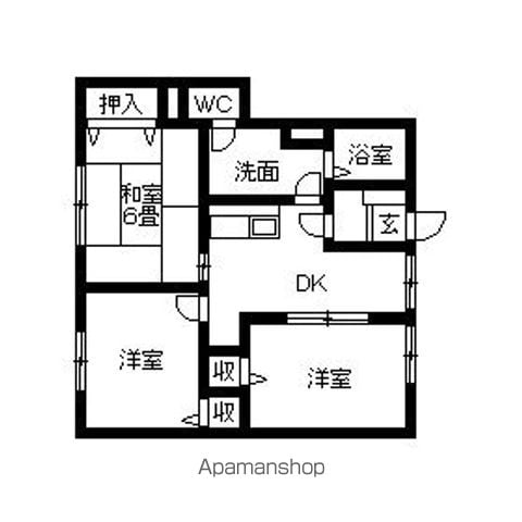 コモド フジミの間取り写真