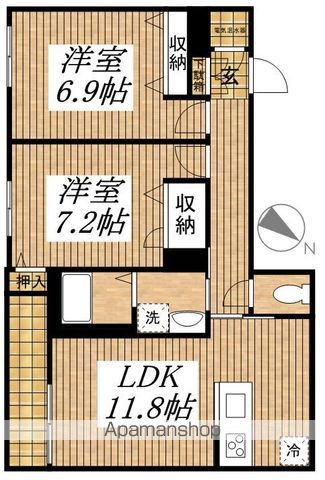 ヴェルデ国立の間取り