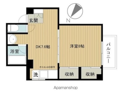 前田ビル[1DK/40.16m2]の間取図