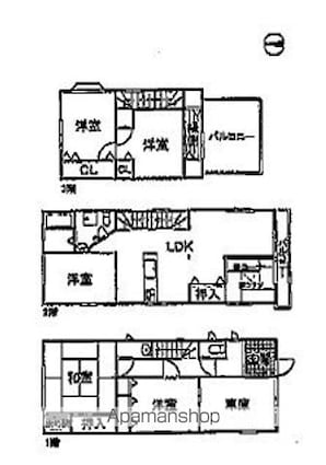 松原町戸建[5LDK/140.23m2]の間取図