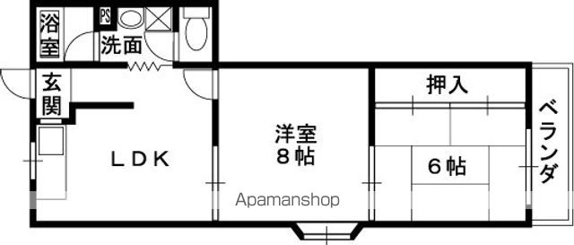 ビートル山本北C棟の間取り写真