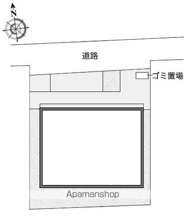レオネクストひよせ[1K/25.34m2]の配置図