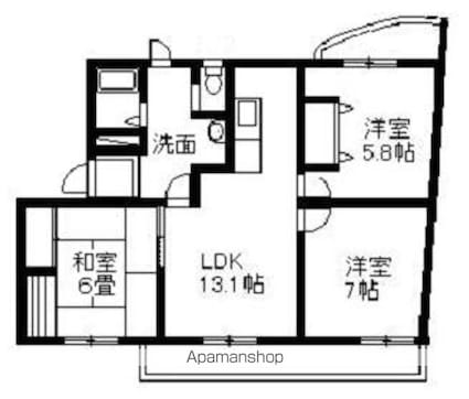 カサフィーナＡⅠ[3LDK/72.02m2]の間取図