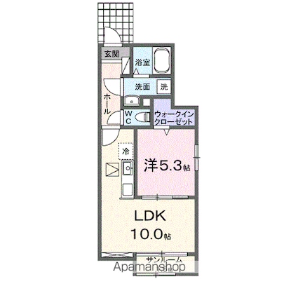 Ｏａｋ・Ｓｅｒｉｏ[1LDK/40.46m2]の間取図