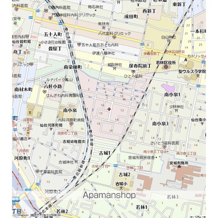 宮城県仙台市若林区文化町[1K/26m2]の周辺3