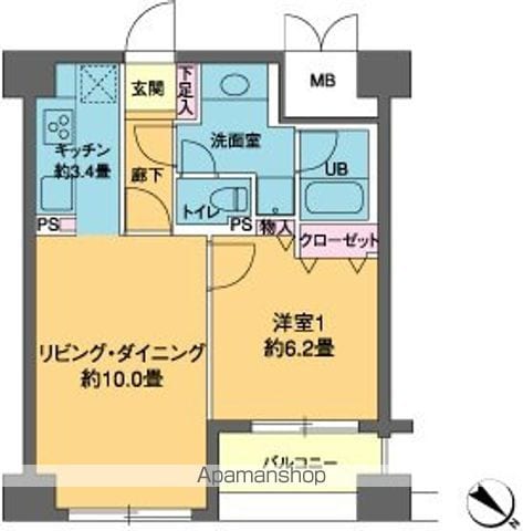 カスタリア茅場町の間取り写真