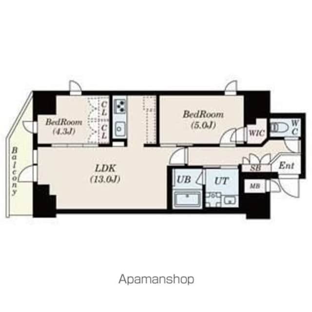 ＳーＲＥＳＩＤＥＮＣＥ駒沢大学駅前[2LDK/51.9m2]の間取図