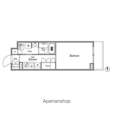 【新宿区中落合のマンションの間取り】