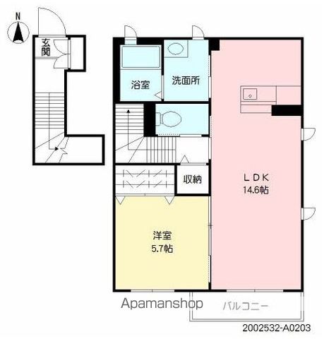 アンシャレの間取り写真
