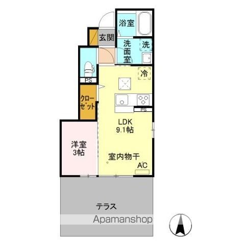 東武伊勢崎・大師線 館林駅 徒歩18分 2階建 築8年の間取り写真