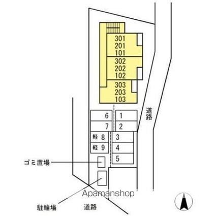 ＭＡＮＹ　ＦＩＥＬＤＳ　ＤＸ[1R/39.93m2]の配置図
