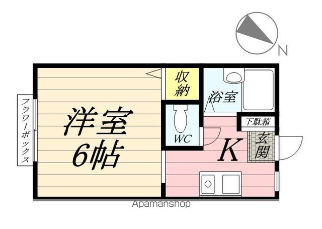 北区中十条のアパートの間取り