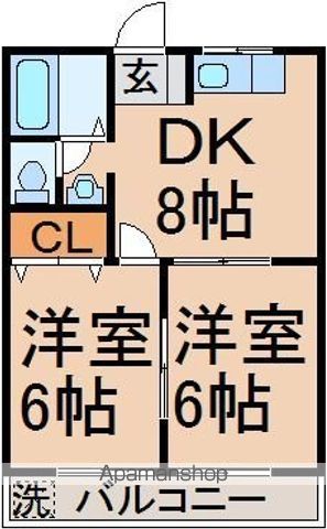 けやき ハイツの間取り写真