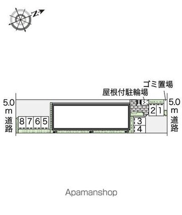 レオネクスト上南三[1K/28.15m2]の配置図