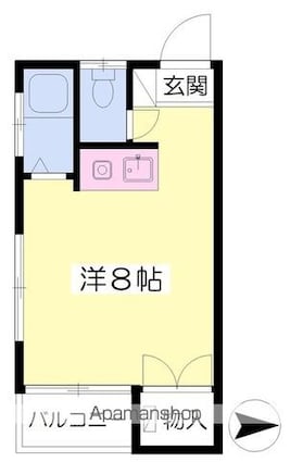 グリーンハウスすずき[1R/18.09m2]の間取図