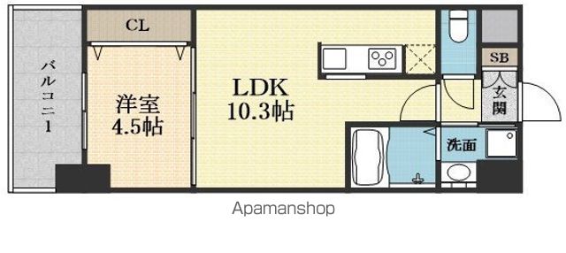 セノアタワー新大阪の間取り写真