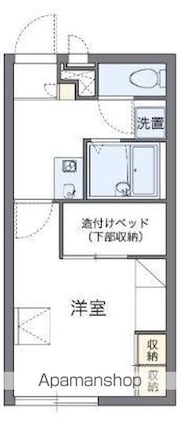 香川県高松市木太町[1K/21.81m2]の間取図
