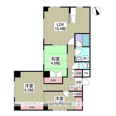 AJU稲城の間取り写真