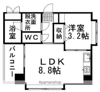 オスト・ヴォルケ東雲[1LDK/29.77m2]の内装6
