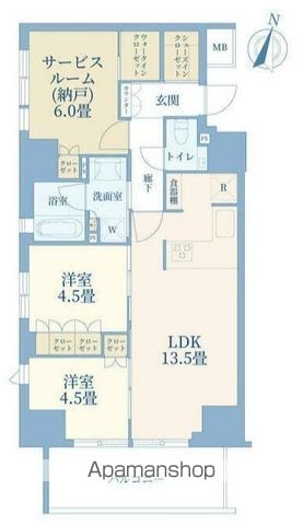 プレミスト大宮 TERMINAL MARKSの間取り写真