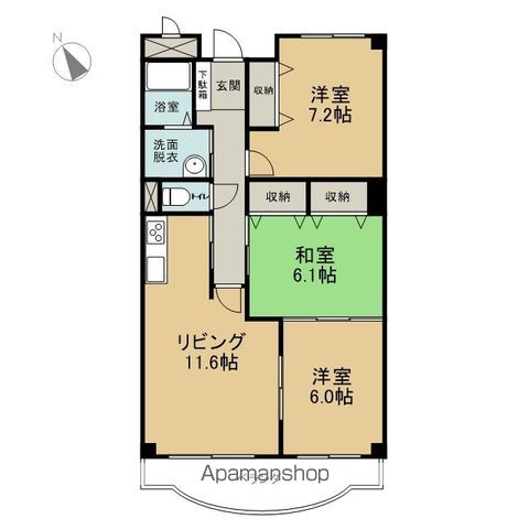 シャトーオルヴァルの間取り写真