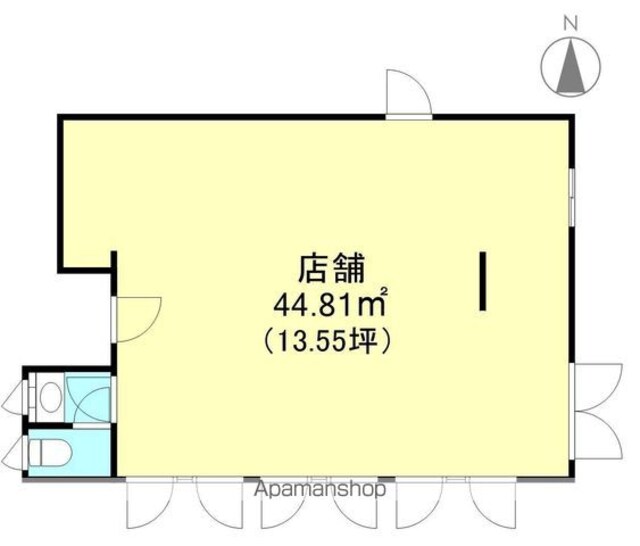 和歌山県和歌山市西高松２丁目[店舗/44.81m2]の間取図