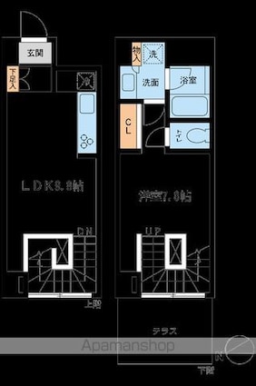 レジデンス雪谷大塚[1LDK/43.16m2]の間取図