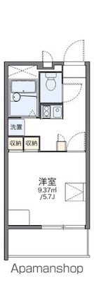 レオパレスルミエラ[1K/20.28m2]の間取図