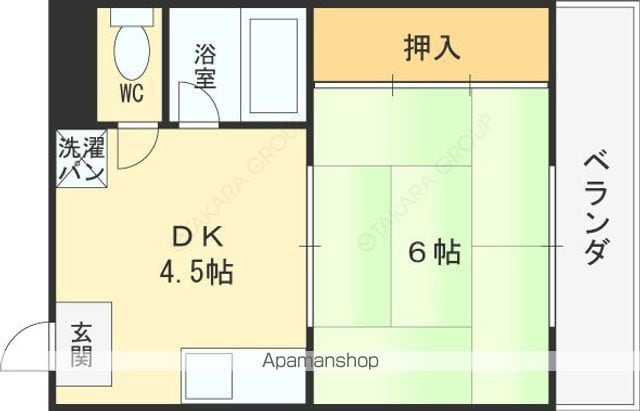 ハイツ寿の間取り写真
