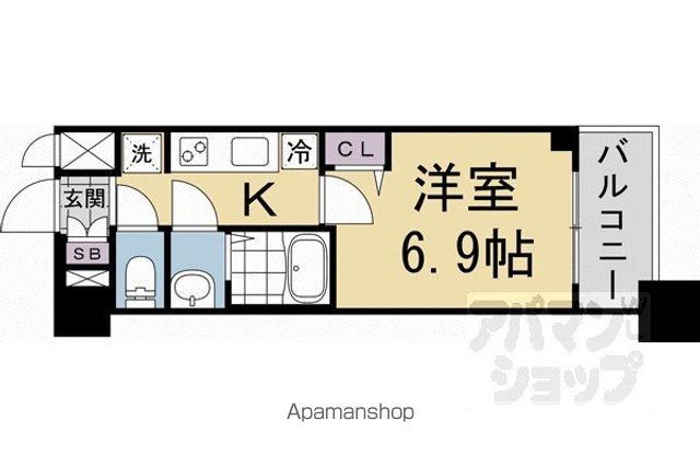 プレサンス京都東寺の間取り写真