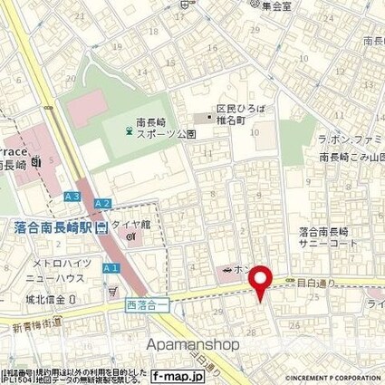 ミルーム中落合[1R/23.25m2]の配置図