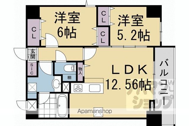 VIENTO京都駅の間取り写真