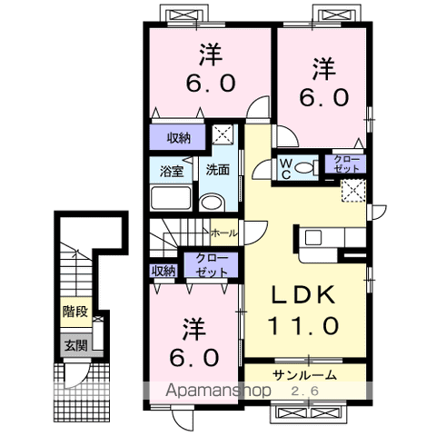 インフィニティーCの間取り写真