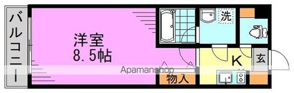 ＡＲＣＯＢＡＬＥＮＯ　ＳＵＧＩＮＡＭＩＨＯＮＡＮＣＨＯ[1K/25.92m2]の間取図