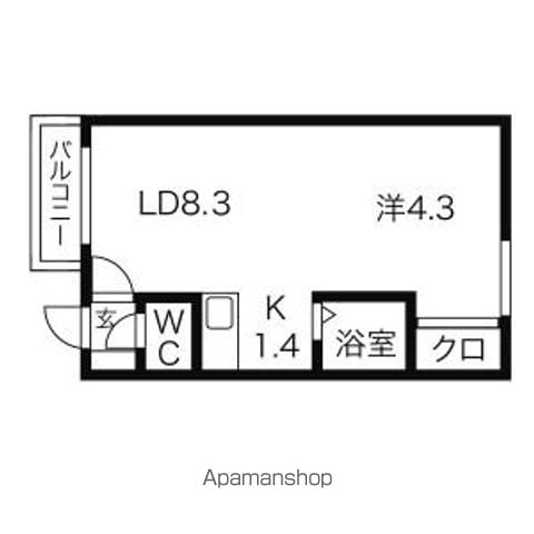 カサデューク平岸85の間取り写真