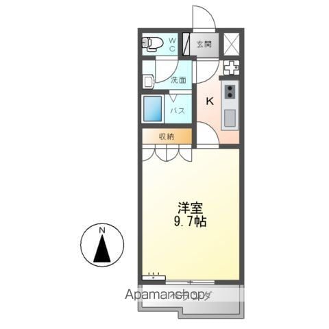 両毛線 佐野駅 徒歩40分 2階建 築21年の間取り写真