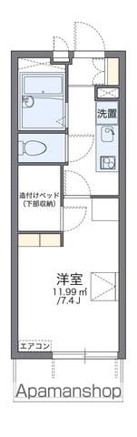 レオパレス稲毛海岸 108 ｜ 千葉県千葉市美浜区稲毛海岸１丁目1-24（賃貸マンション1K・1階・20.81㎡） その2