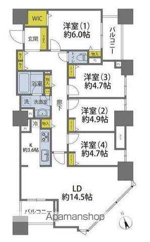 THE HASHIMOTO TOWERの間取り写真