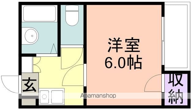 和歌山県和歌山市太田[1K/19.49m2]の間取図