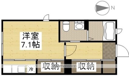岡山県倉敷市美和１丁目[1R/28.45m2]の間取図