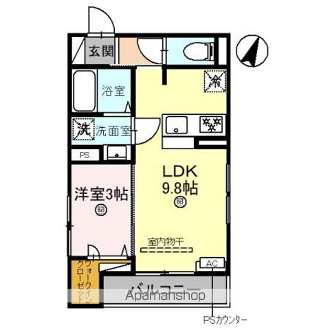 和歌山市秋月のアパートの間取り