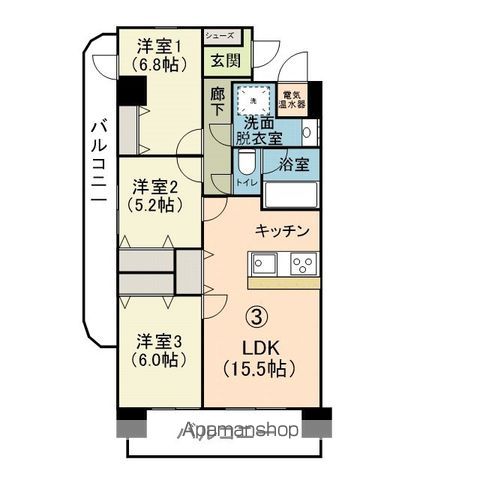 ブライムタワー古川の間取り写真