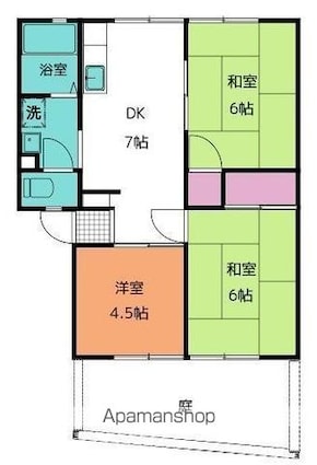 ファミール泉[3DK/51.83m2]の間取図