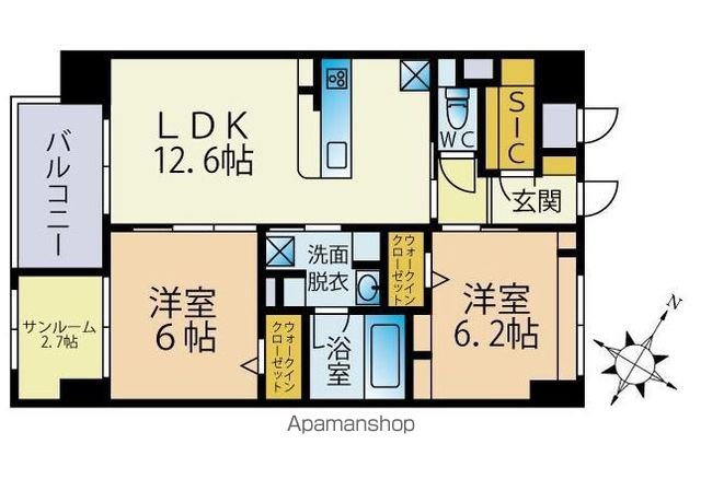 BLESS南福岡駅前の間取り写真