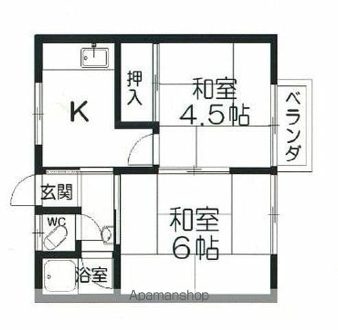 山ノ下ハイツの間取り写真