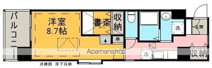 ルネス　プレミール[1K/33.15m2]の間取図