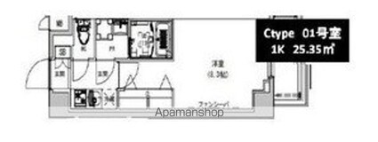 ＳーＲＥＳＩＤＥＮＣＥ本所吾妻橋[1K/25.35m2]の間取図