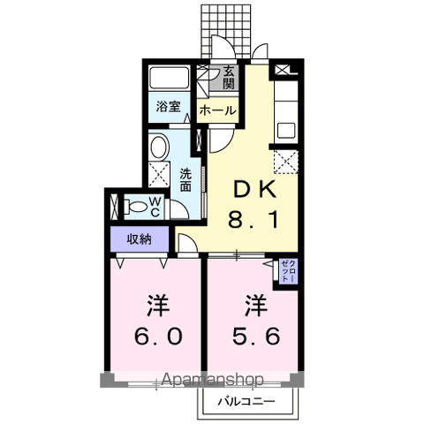 サンシャインＳの間取り