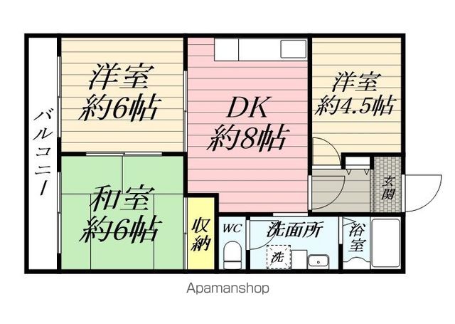 ブルームライフ横浜生麦の間取り写真