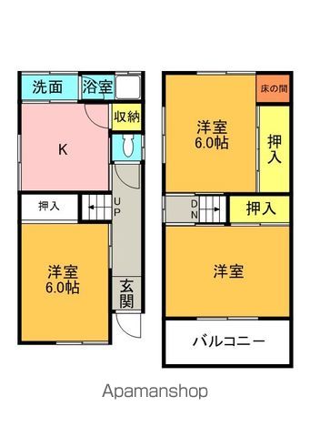 藤阪元町1丁目貸家の間取り写真
